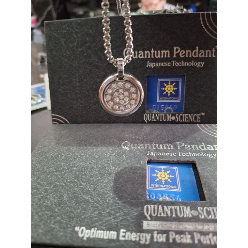Kalung Kesehatan Quantum Pendant Silver Bulat