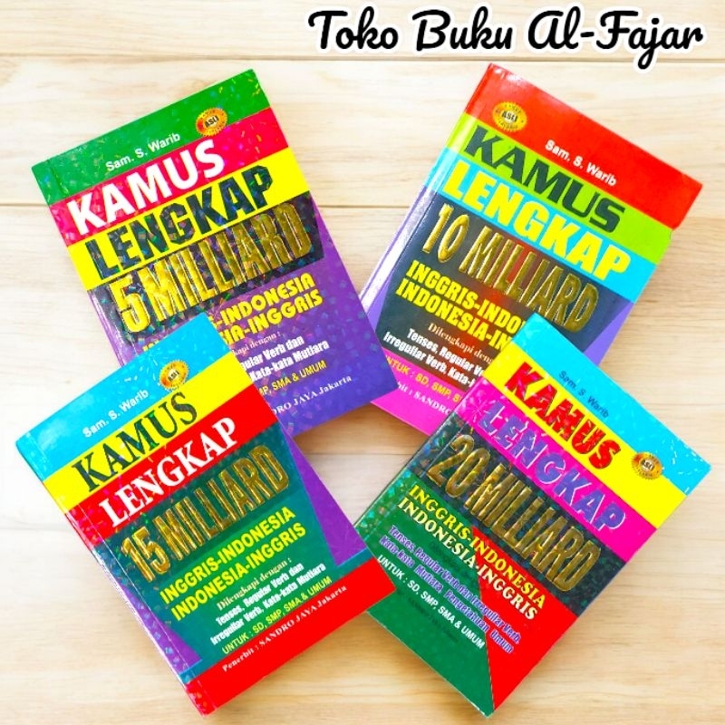 Buku Kamus Lengkap Inggris-Indonesia, Indonesia-Inggris Dilengkapi Indeks Untuk SD, SMP, SMA & Umum 