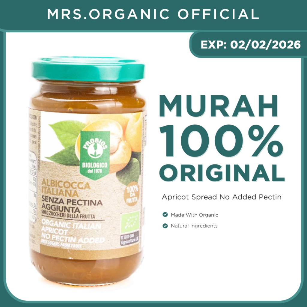 

Probios Italian Apricot Spread No Added Pectin 220 Gr