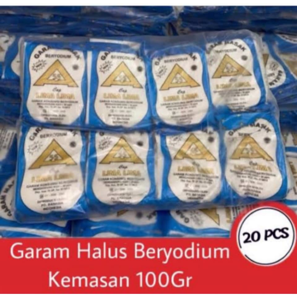 

20 Pcs Garam Masak/Garam Dapur/Garam beryodium 100gr