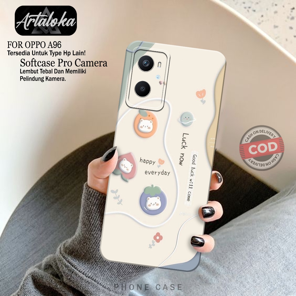 Case Hp OPPO A96 Fashion Case Kartun Softcase OPPO A96 Casing OPPO A96 Kesing OPPO A96 Silikon OPPO 