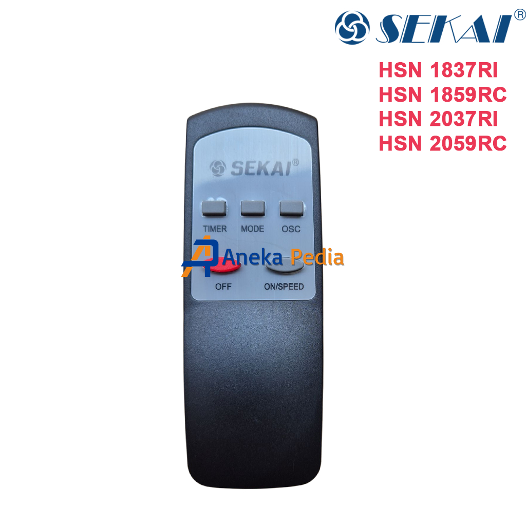 ORI REMOT SEKAI HSN 1837RI 1859RC 2037RI 2059RC STAND Remote Kipas Angin Berdiri Dinding Wall Fan 18