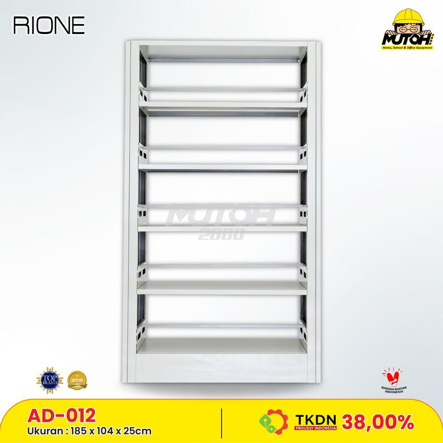 RAK BUKU PERPUSTAKAAN 2 MUKA 5 RUANG RIONE AD-012 TKDN