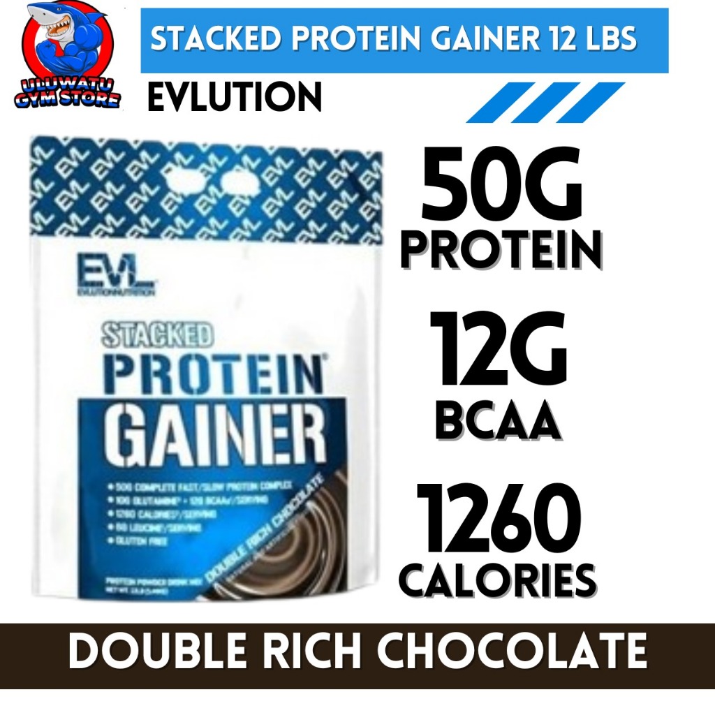 

Evl Evlution Nutrition Mass Protein Gainer Stacked Protein Gainer 12 lbs lb 12lbs 12lb - Susu Fitness Pembesar Susu Bulking