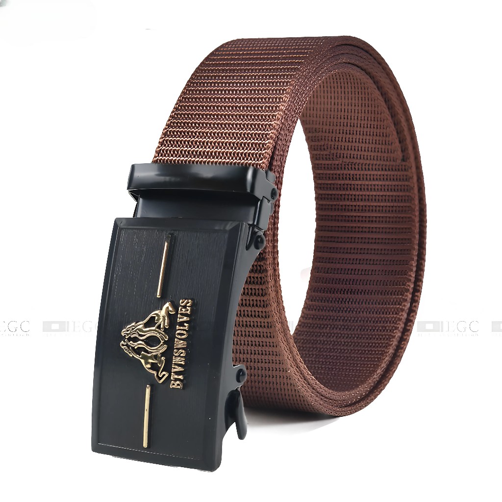 Sabuk Belt Ikat Pinggang Pria Polos Casual Bahan Kanvas Keren Elegan