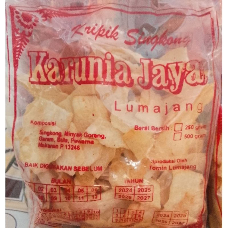 

Kripik singkong (khas LUMAJANG)1bal isi 10pcs+juga cocok di jual lagi.
