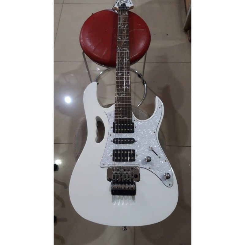 Gitar Listrik Elektrik Ibanez Jem Flower Custom Part Chrome
