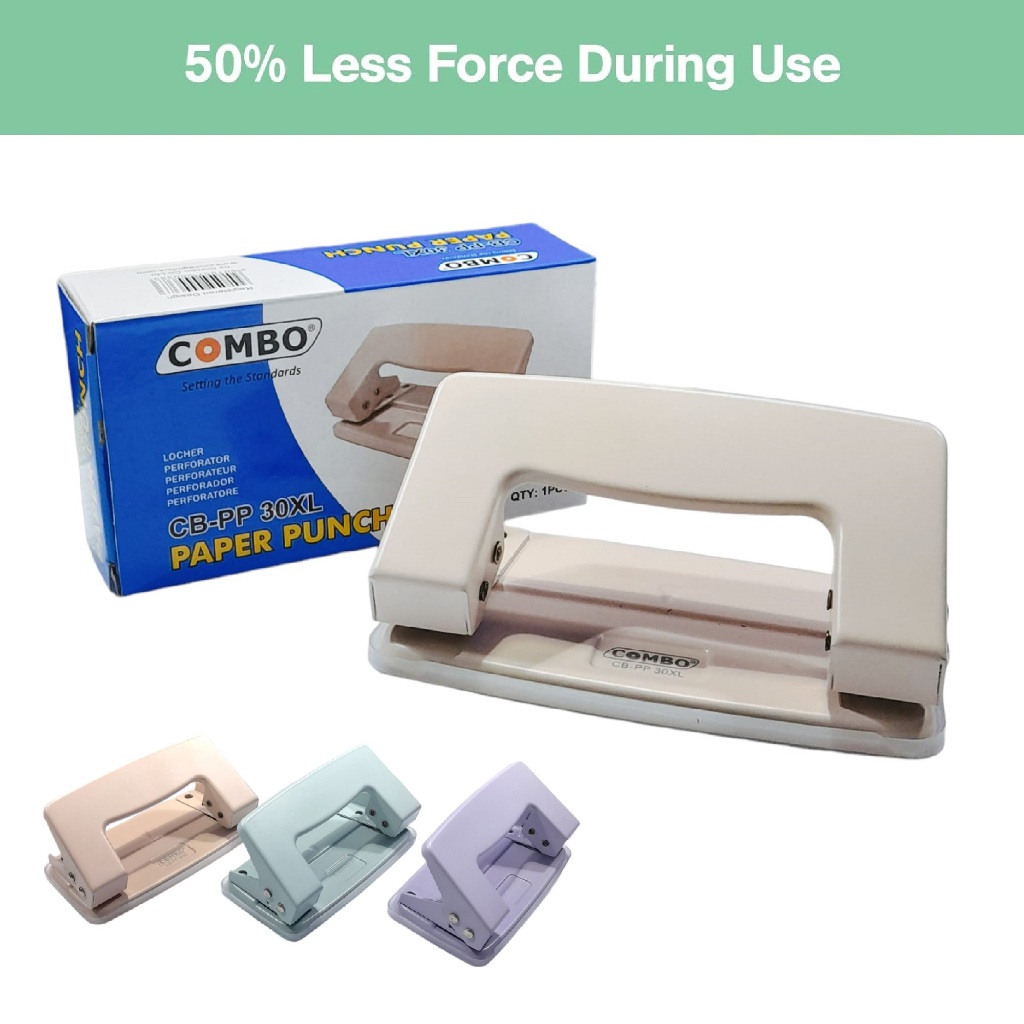 

Pembolong Kertas / Pelubang Kertas / Perforator / Plong Kertas / Paper Punch 30 XL NEO Combo