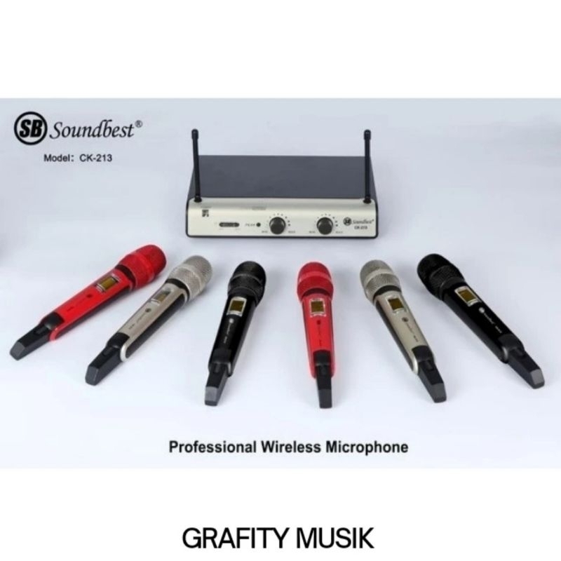 Mic Wireless Soundbest Ck 213 Microphone Soundbest Ck213 Original