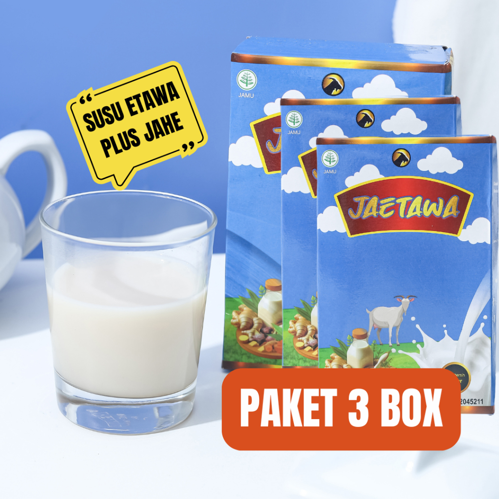 

PAKET SEHAT 3 BOX - SUSU JAETAWA - HANGATNYA TERASA SEHATNYA NYATA