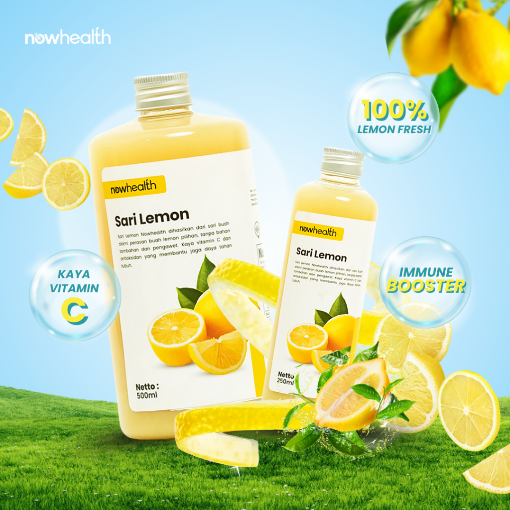 

Sari Lemon 500 ml Nowhealth Organik 100% Pure Lemon Juice Fresh Air Lemon Murni Minuman Diet Detoks