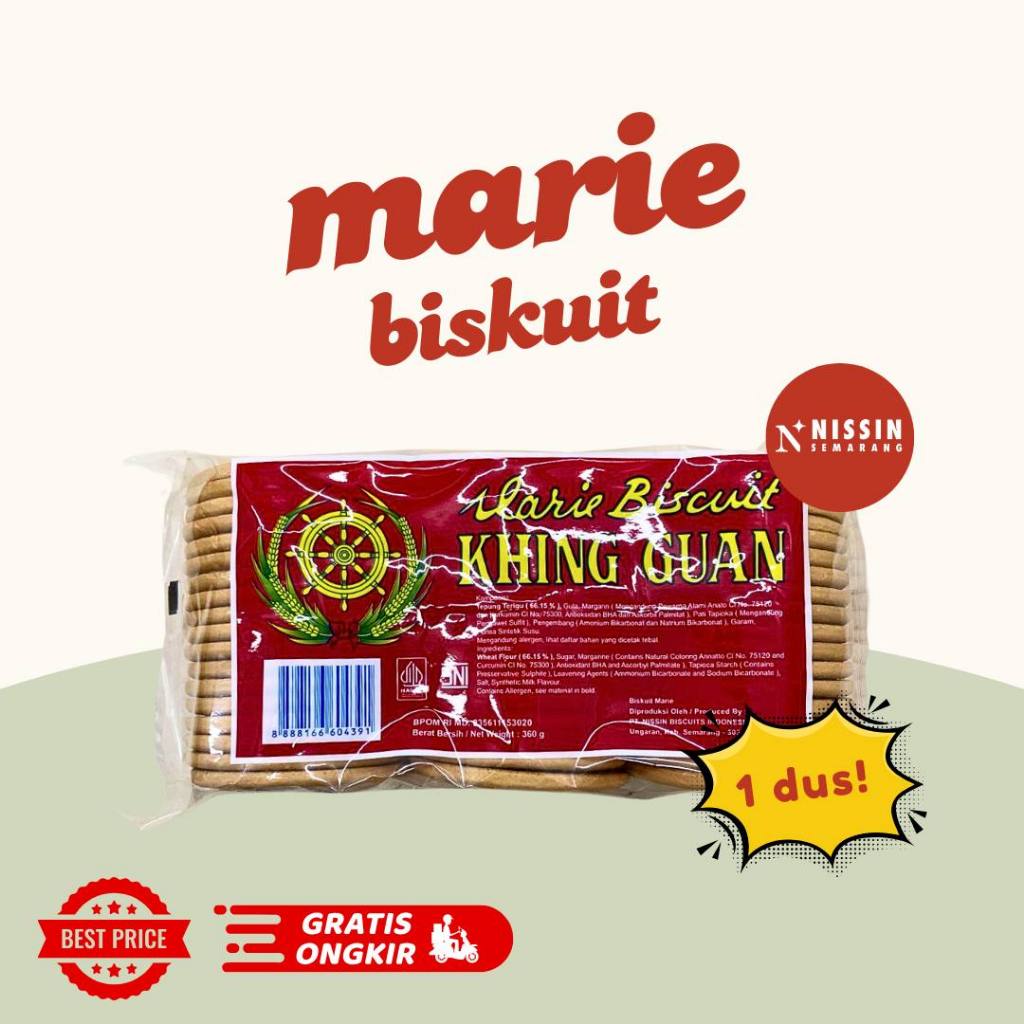 

Nissin Khong Guan Marie Khing 1 Dus isi 12pcs