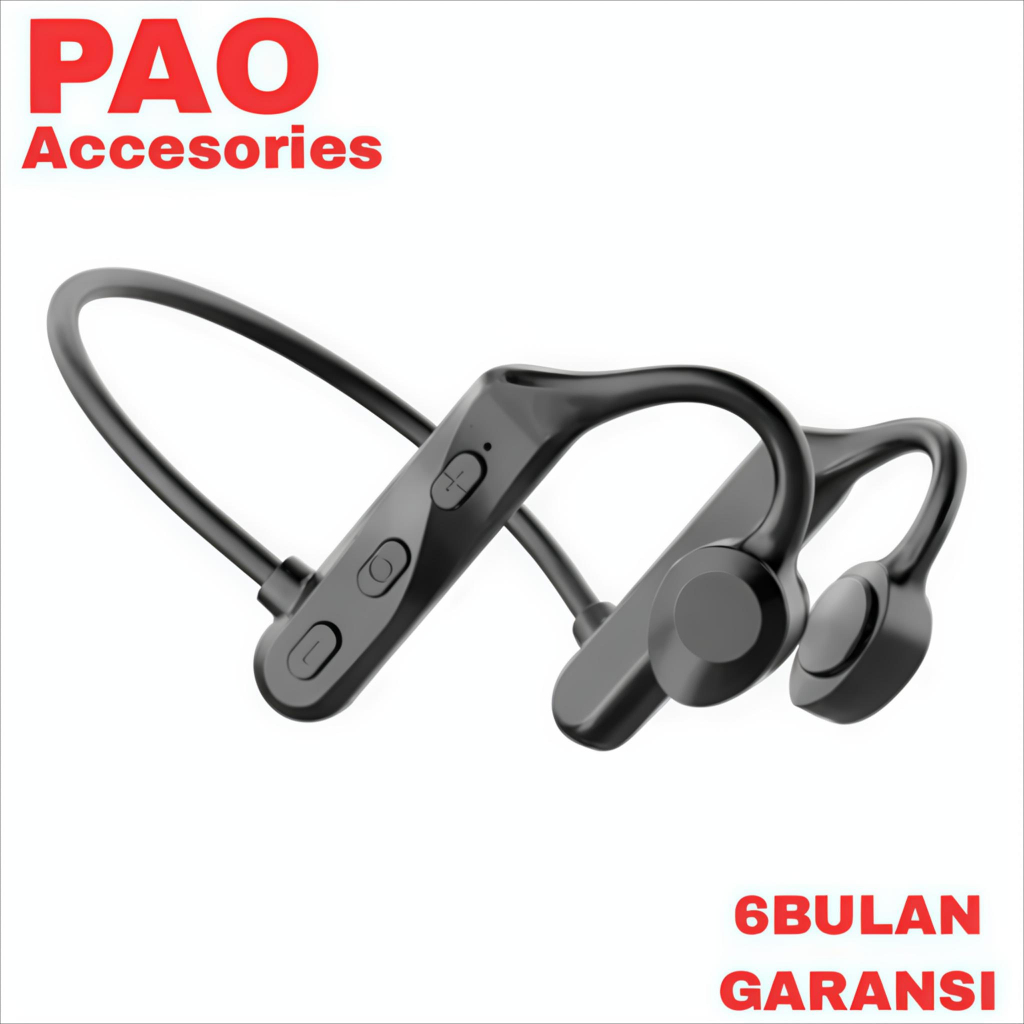 RJ1 PAO K69 Headset Bluetooth Wireless Headphone Bone Conduction Sport TU2T