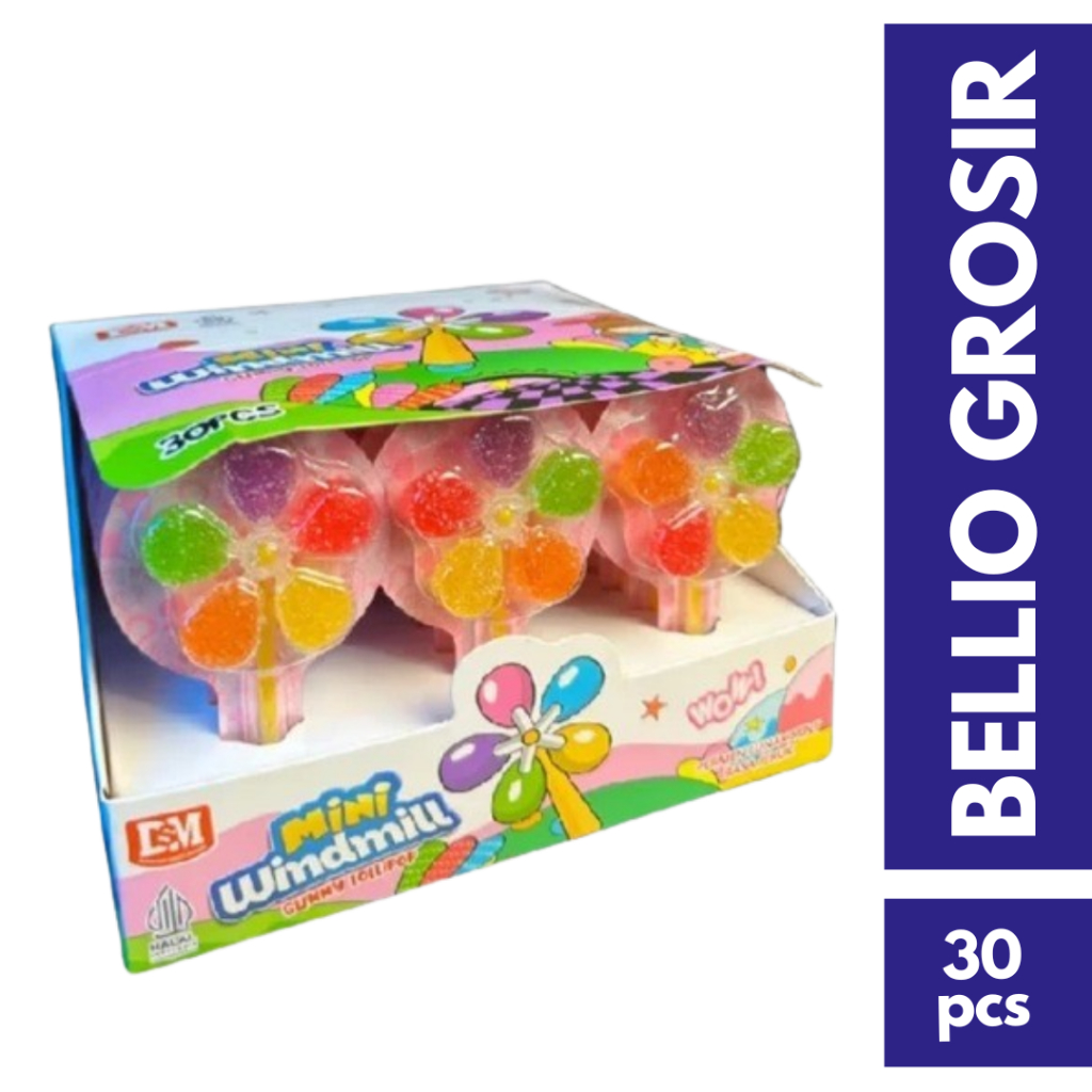 

Permen Kipas isi 30 pcs / Gummy Lolipop