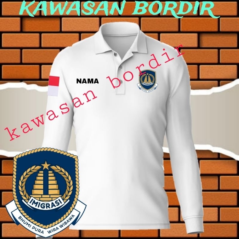 polo shirt imigrasi kaos imigrasi seragam imigrasi baju imigrasi full bordir