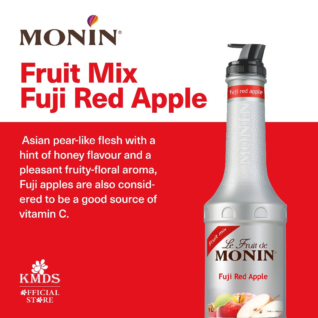 

Monin Puree Fruit Mix Fuji Red Apple 1 Liter