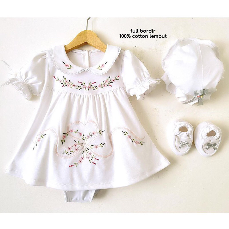 sweety love / Dress import bayi / Baju bayi perempuan / Setelan bayi perempuan / Dress bayi perempua