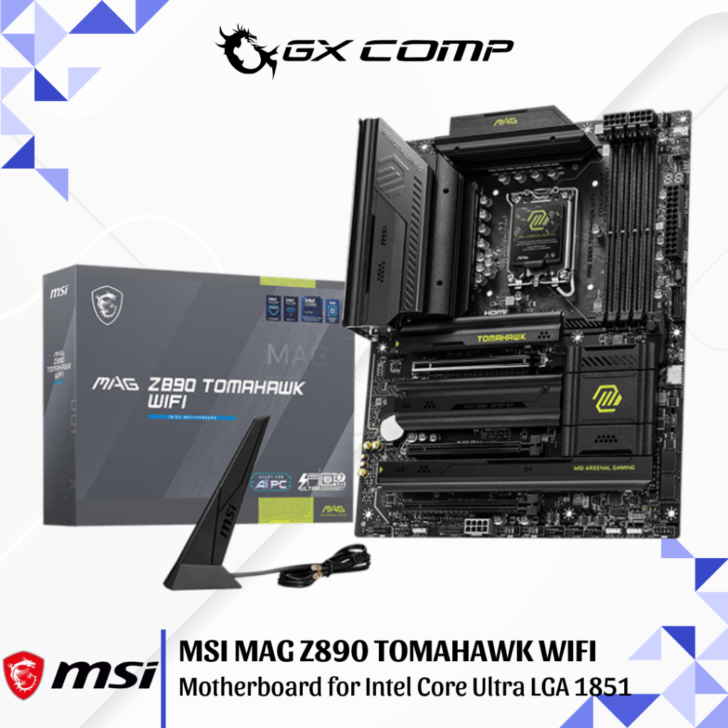 Motherboard MSI MAG Z890 TOMAHAWK WIFI Mobo for Intel Core Ultra LGA 1851 ATX