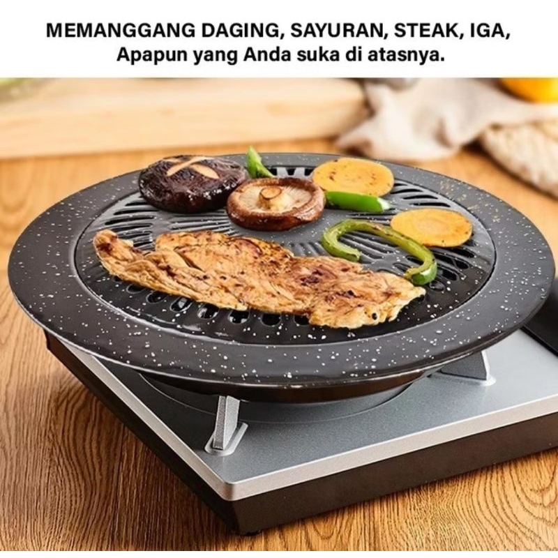71. GRILL PAN BULAT 32CM / GRILL PAN BBQ