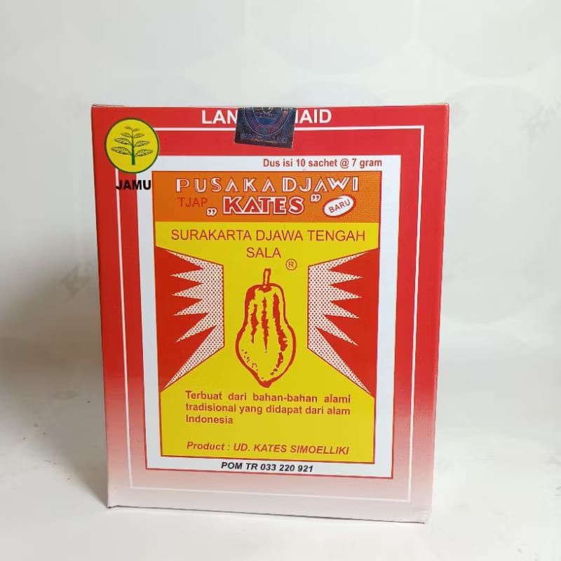 

pelancar haid cap kates djawi isi 10 cachet jamu pusaka djawi