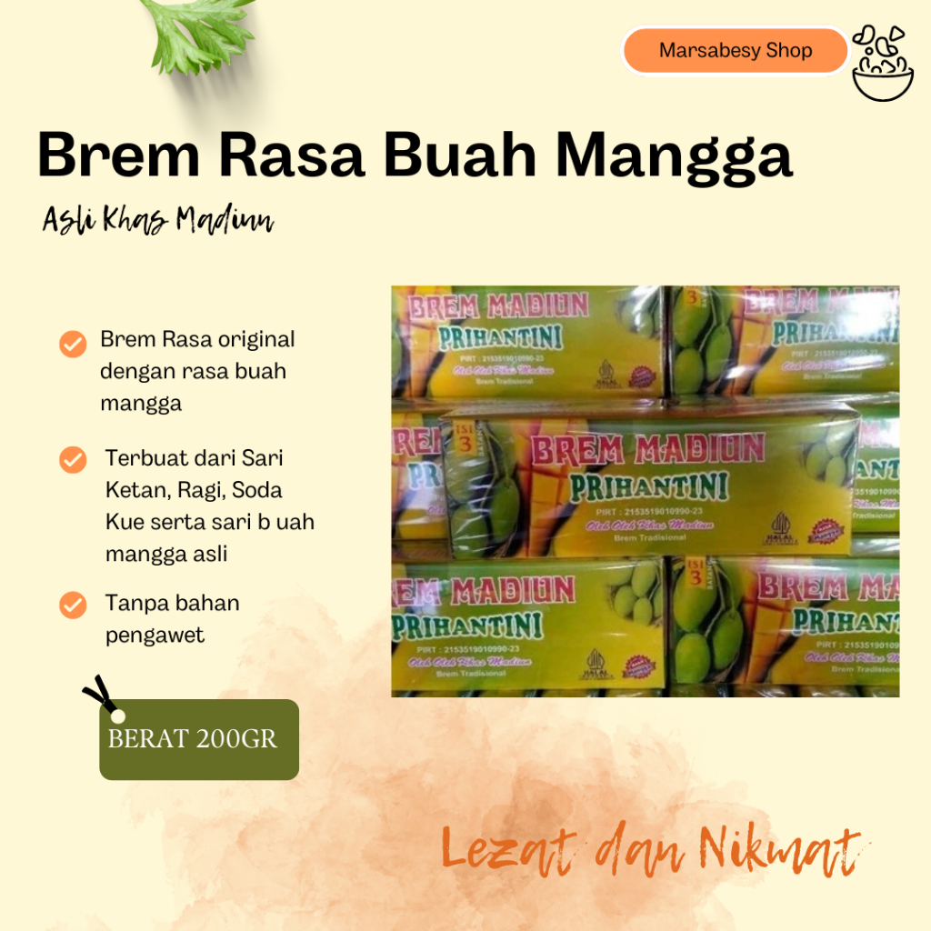 

NEW Brem Madiun Rasa Buah Mangga Prihantini MURAH BERKUALITAS