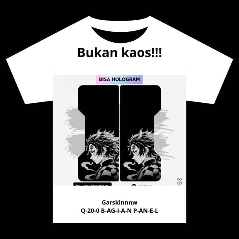 

Bukan Kaos Tapi Stiker Pelindung Antigores Q 200% Bagian Panel Gambar Bisa Custom