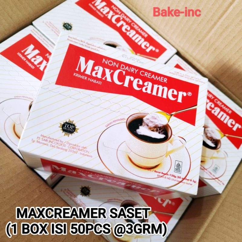 

[Bake-inc] MAXCREAMER SASET @3grm 1BOX ISI 50 PCS