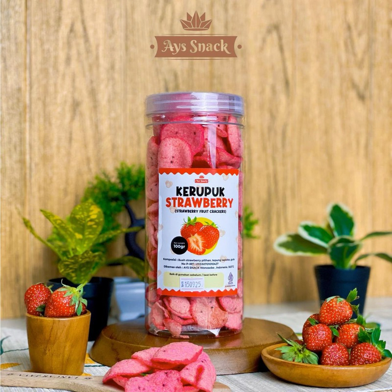 

Kerupuk strawberry ( STRAWBERRY FRUIT CRACKERS )