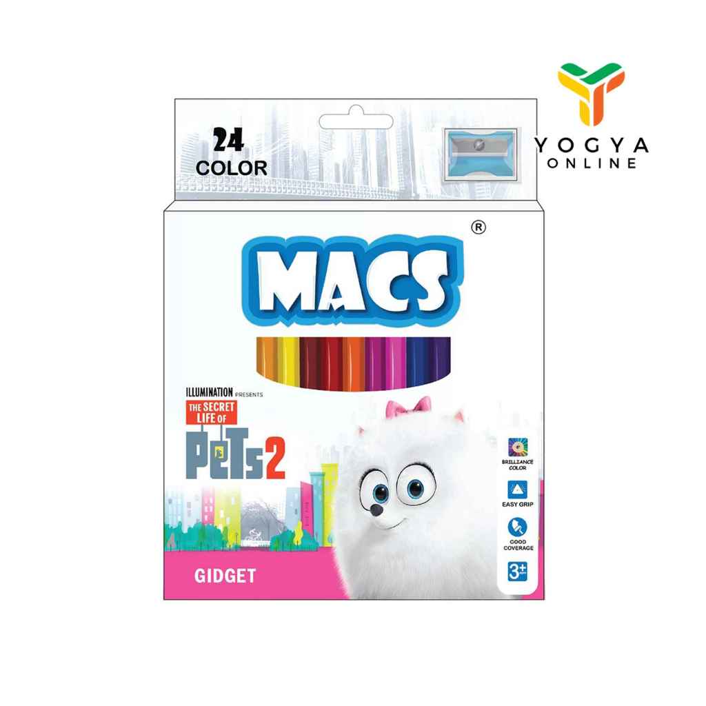 

Macs 24 Color Pencils Pets 2 R0522