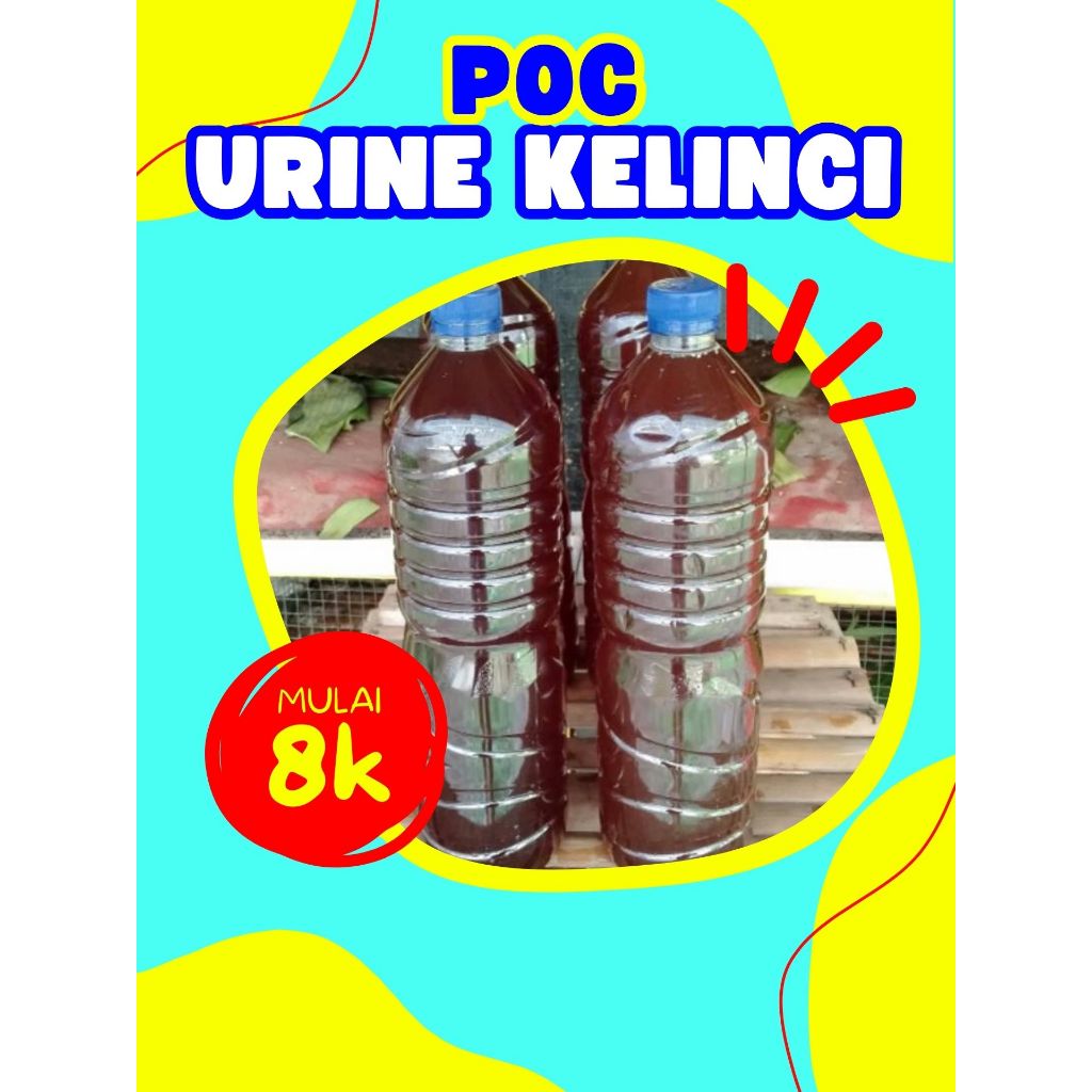 TERLARIS  Urine Kelinci Botol Aqua 1 Liter