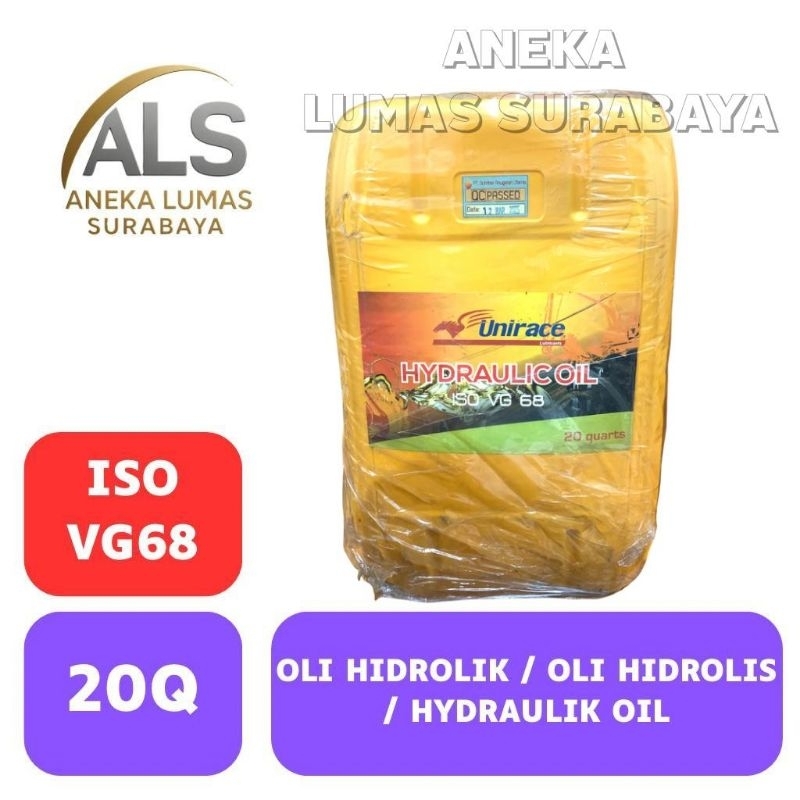 Oli Hidrolis / Hidrolik / Hidraulik / Hidraulis Unirace ISO VG 68 Kemasan Pail