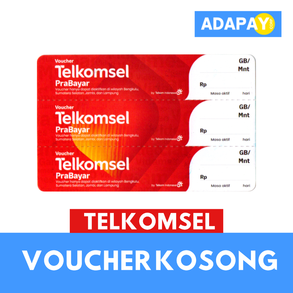 VOUCHER KOSONG TELKOMSEL SUMBAGSEL 1BOX (600pcs)