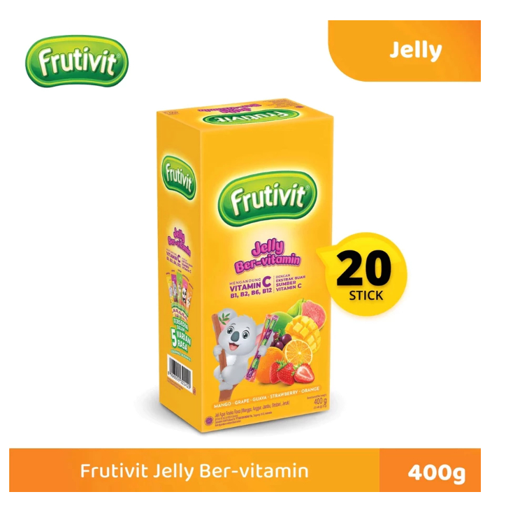 

FRUTIVIT JELLY STICK BER-VITAMIN / 1 BOX ISI 20 STICK