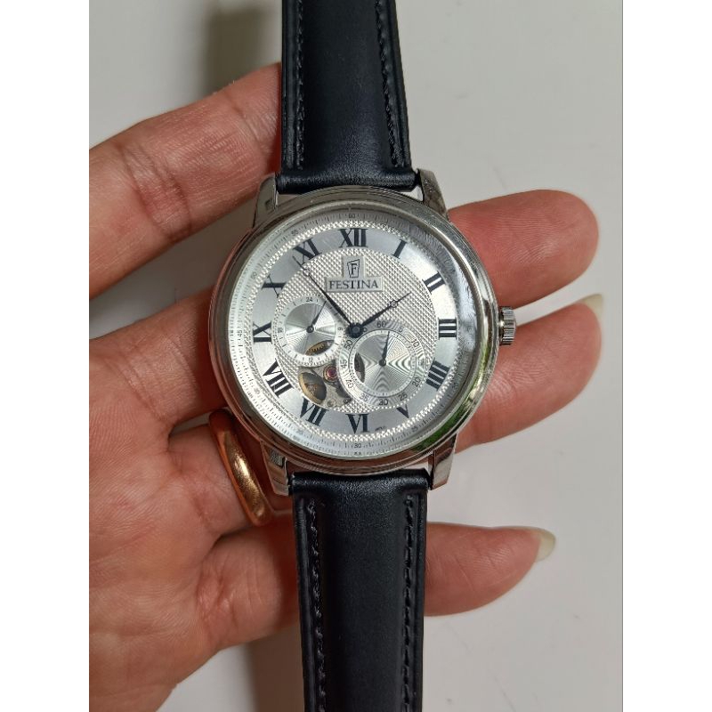 Jam pria festina 6858 automatic original bekas bagus normal semua siap pakai mewah