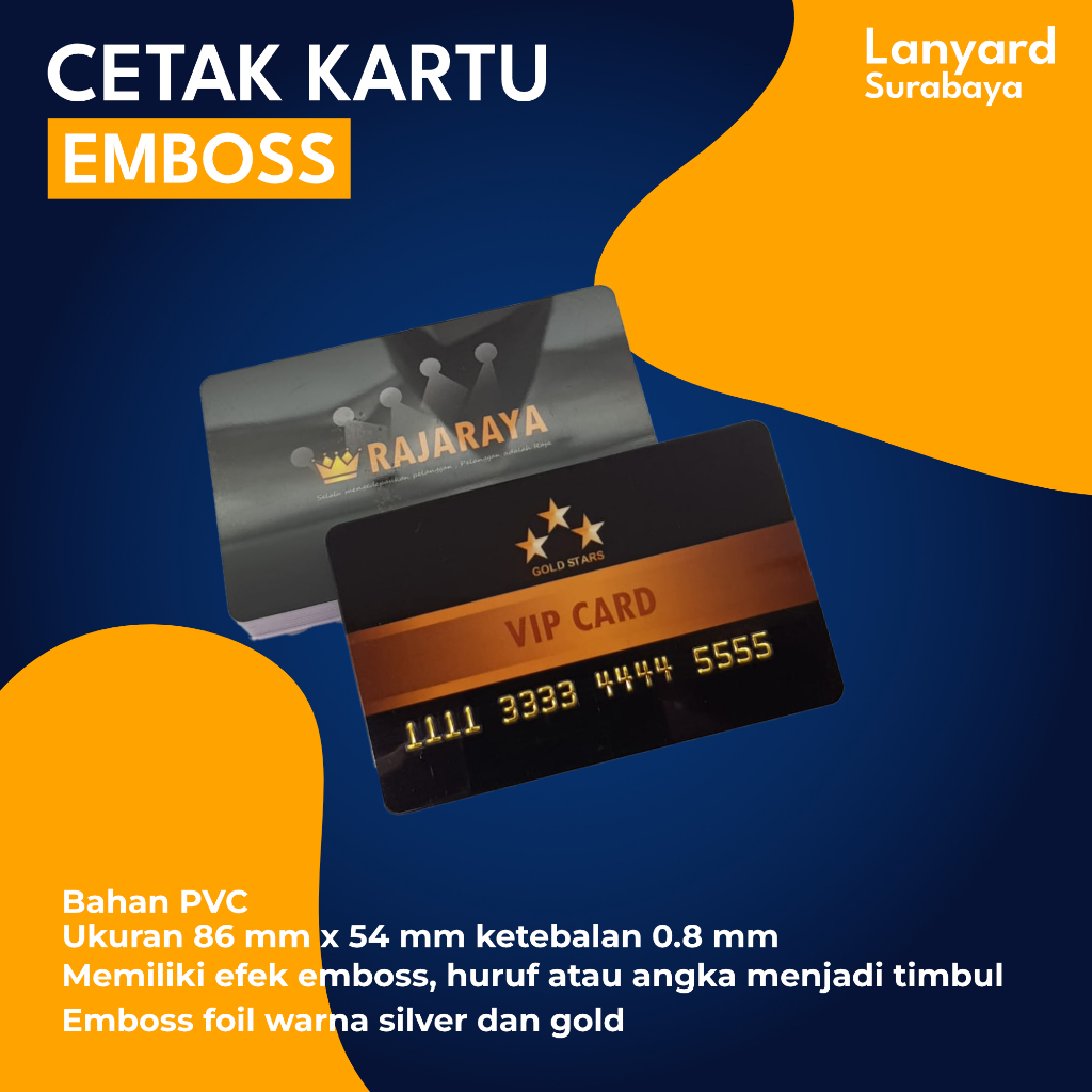 

Cetak Kartu Emboss Cetak IDcard Emboss HURUF TIMBUL member card emboss