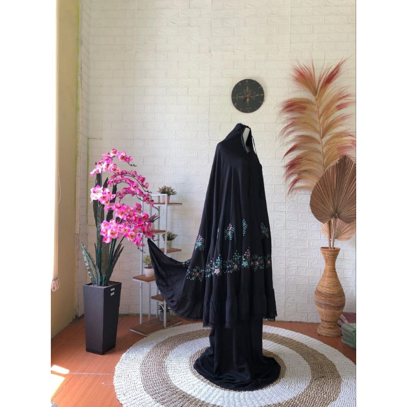 Mukena Rayon Bordir Premium// Bordir Melati Terbaru