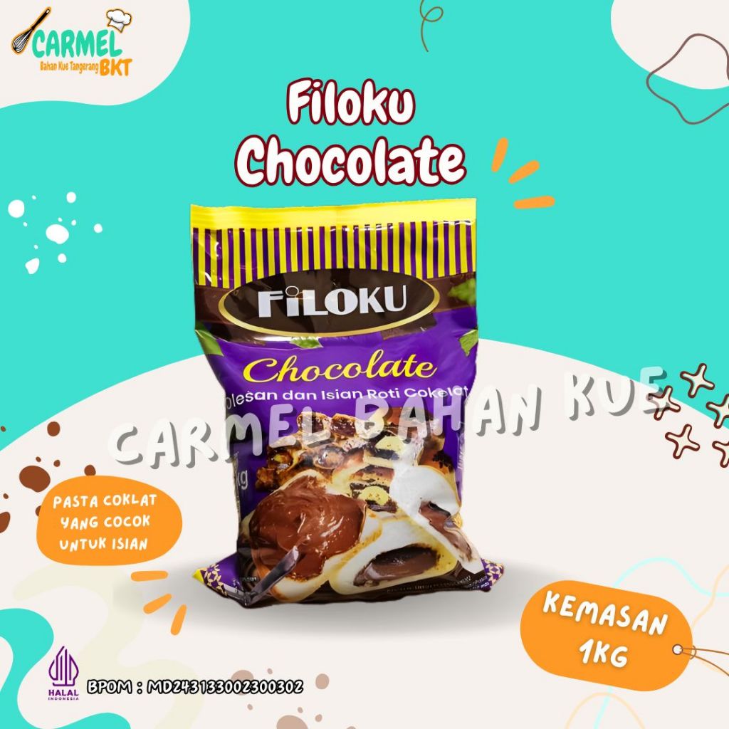 

FILOKU Coklat Filling 1kg - Isian Roti Donat