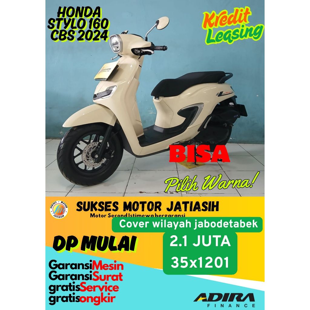proses registrasi DP motor honda stylo 2024