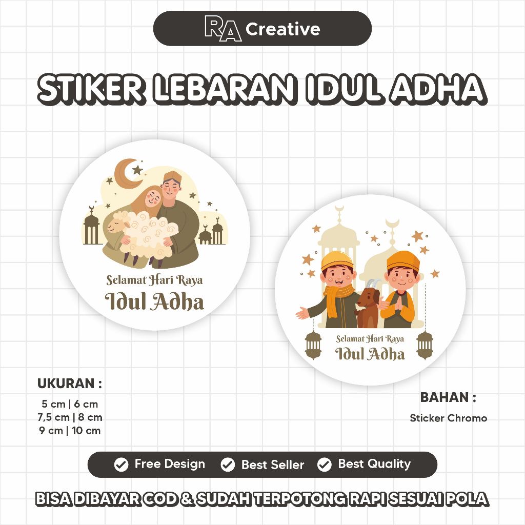 

Stiker Idul Adha - Stiker Hampers - Stiker Lebaran Idul Adha v.2