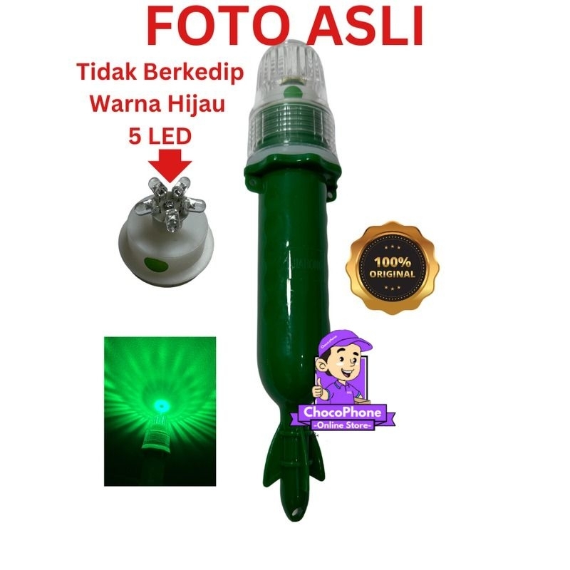 [Ready] Lampu Torpedo Bersinyal 1 Warna Lampu Ikan Nelayan Lampu Klip Jaring Kapal Nelayan LED 2