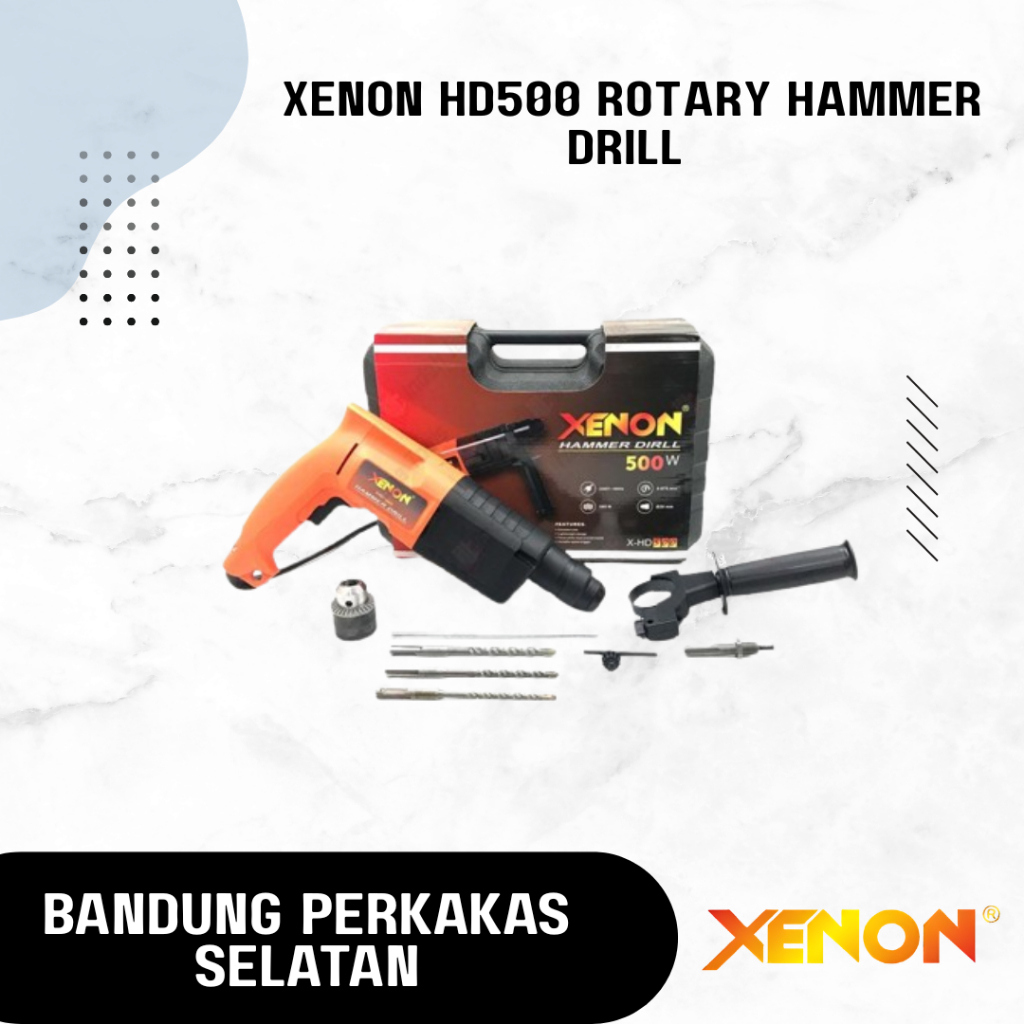 XENON HD500 Rotary Hammer Drill - SDS Bobok Besi Beton Tembok HD 500