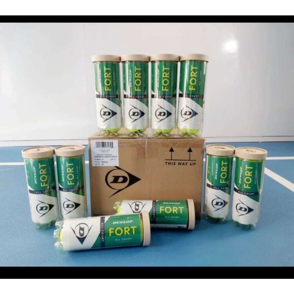 Bola tenis tennis DUNLOP FORT ISI 3 ( 24 kaleng ) ALL COURT 1 DUS ORI