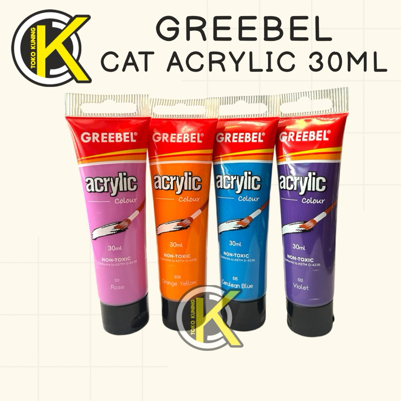 

Greebel Cat Lukis Akrilik / Cat Acrylic Colour Kanvas 30 ml
