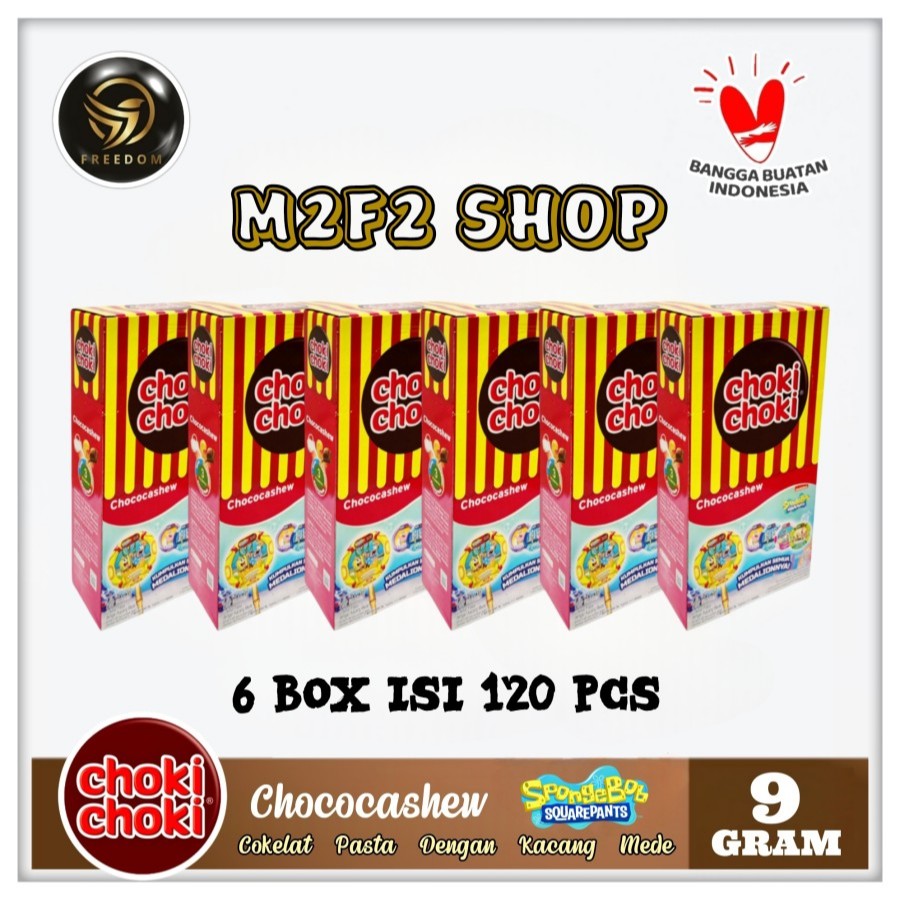 

Choki Choki Stick Chococashew | Stik Cokelat Pasta Kacang Mede - 9 gr (Kemasan 6 Box)