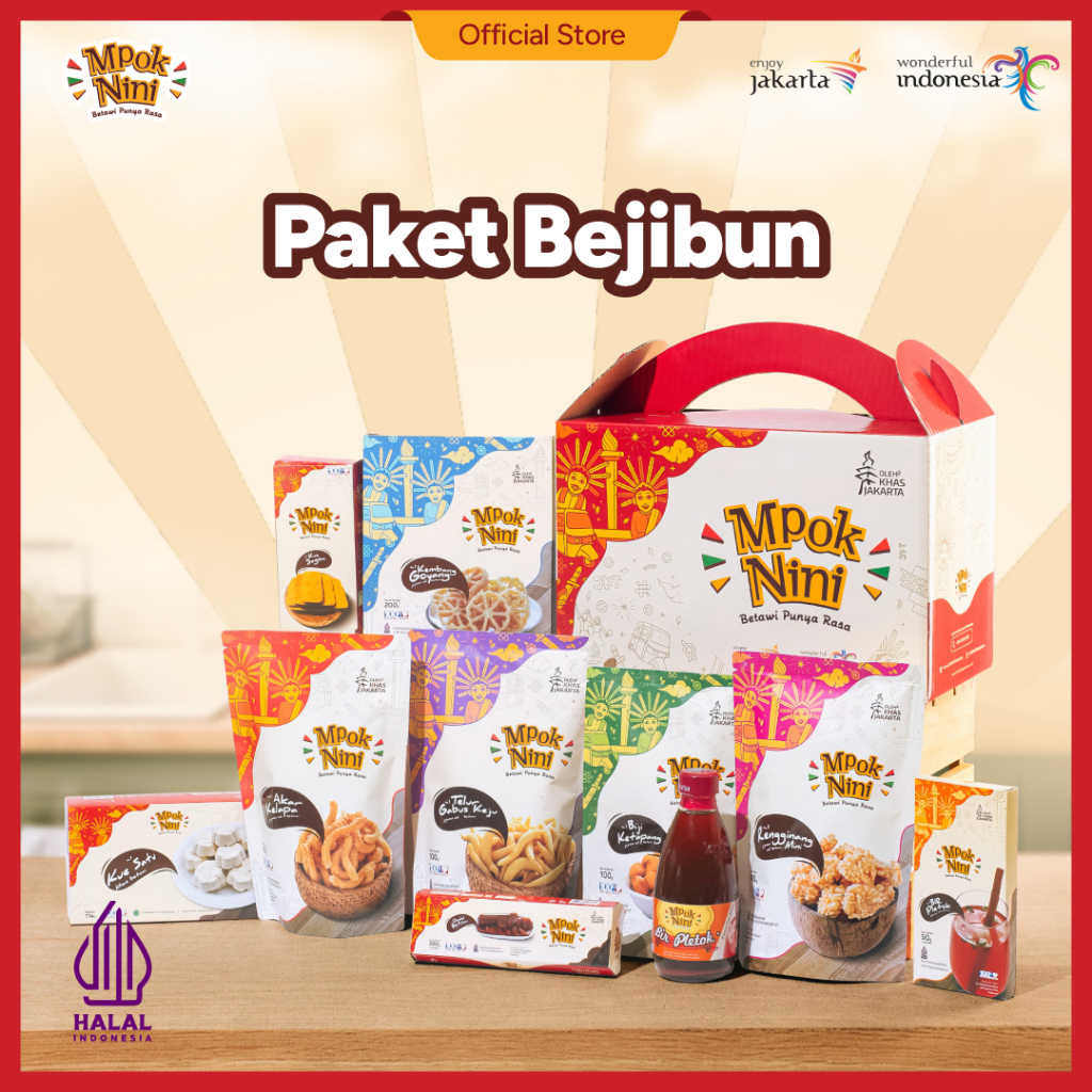 

MPOK NINI - Paket Bejibun Oleh-Oleh Khas Jakarta Premium - Box Premium Full Color - Oleh-Oleh Jakarta