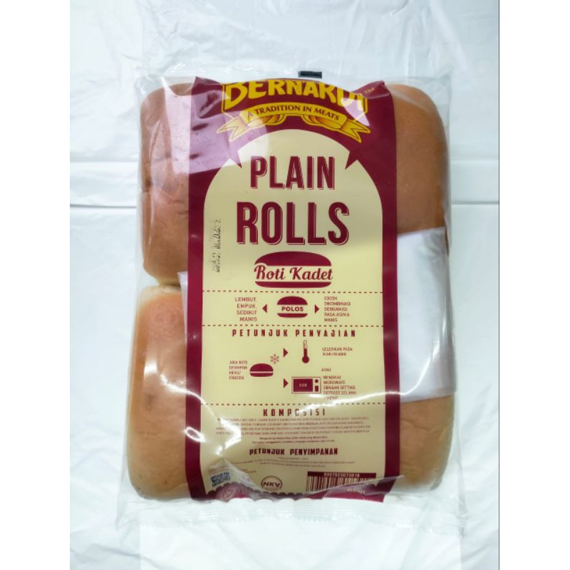 

BERNARDI Roti Plain Roll/Hotdog isi 6 Belah Samping