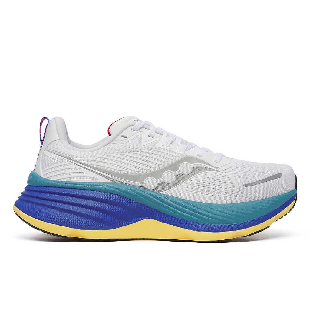 Saucony Sepatu Running Hurricane 24 - White/Storm