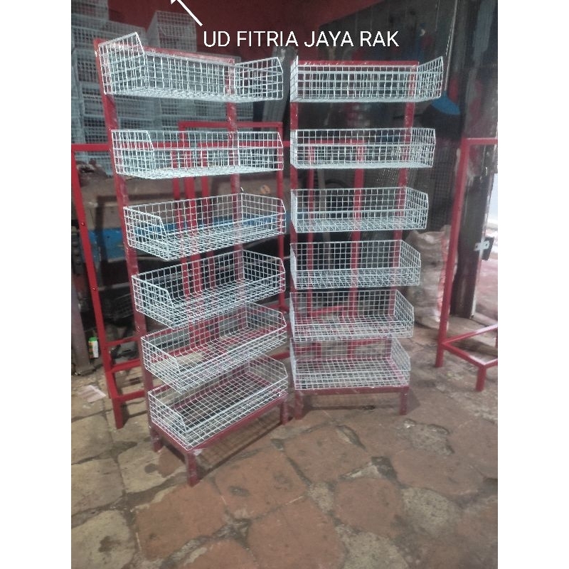 Rak Snack 6 Susun Multifungsi untuk Warung Mini Market