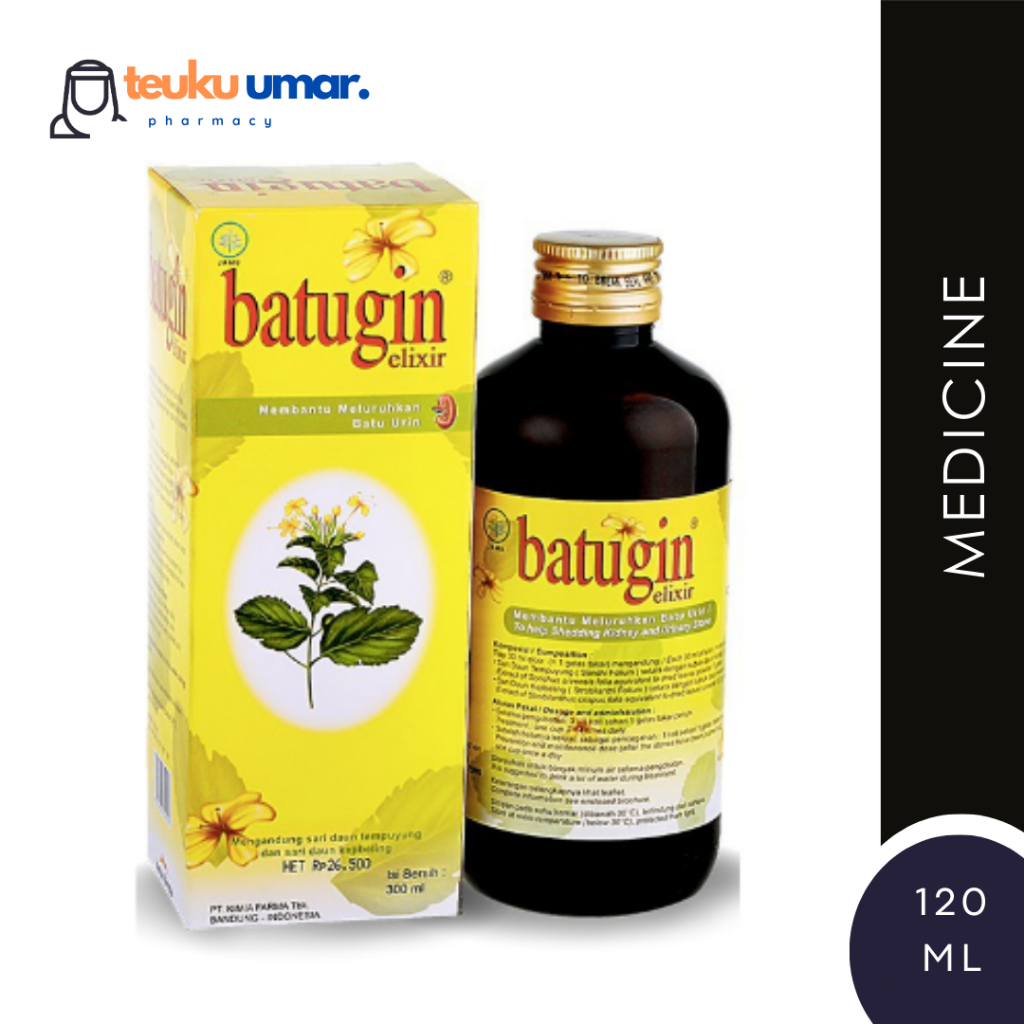 [Medicine] Kimia Farma Batugin Elixir 120 mL Sirup | Obat Batu Ginjal Kesehatan Ginja;