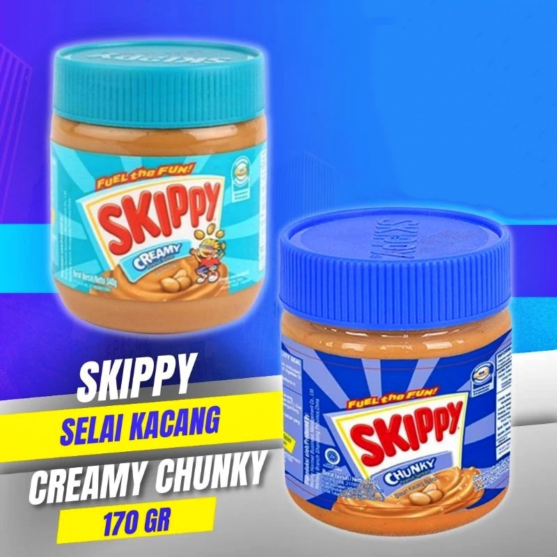 

Skippy Creamy Peanut Butter 170gr | Selai Kacang Halal Olesan Roti - Original